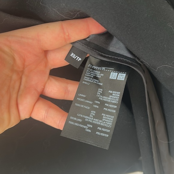 Uniqlo AirSense Jacket Black blazer size XS career office workwear - Picture 5 of 9